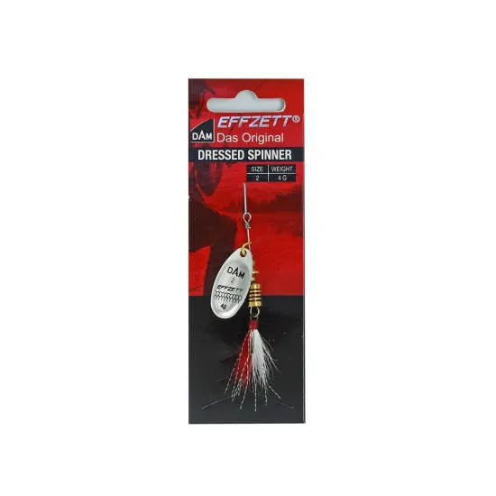 Błystka obrotowa Effzett Dressed Spinner silver 2 4g