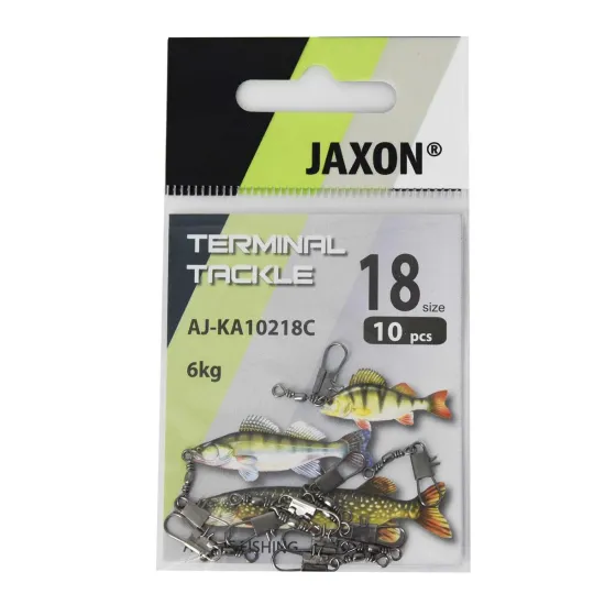 Agrafka Interlock z krętlikiem Classic Jaxon rozmiar 18 10 sztuk-78893