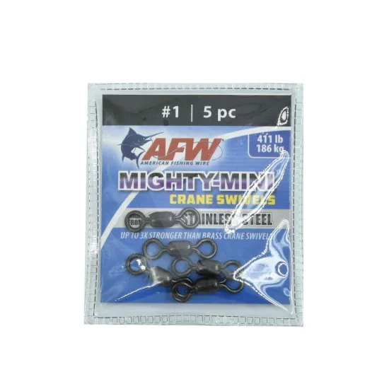 Krętlik wędkarski American Fishing Wire Mighty-Mini 186kg 5 sztuk