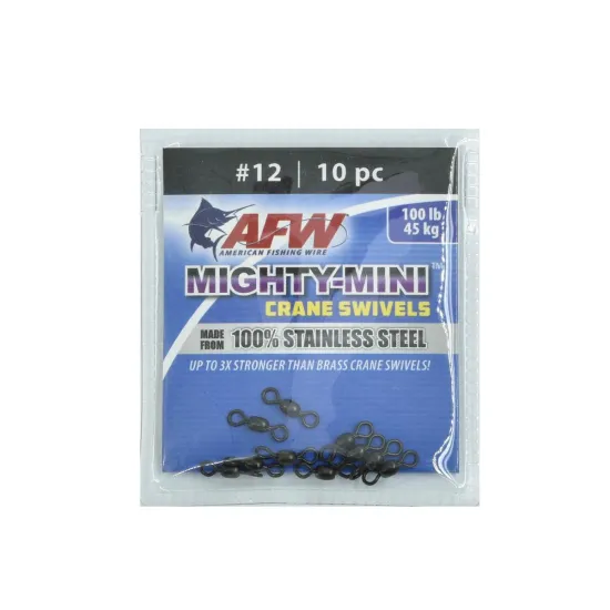 Krętlik wędkarski American Fishing Wire Mighty-Mini 45kg 10 sztuk