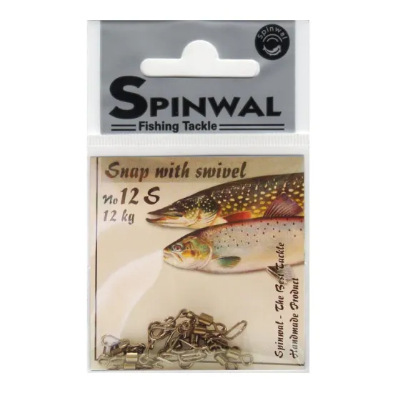Agrafka z krętlikiem Spinwal rozmiar 12S 12kg 10 sztuk