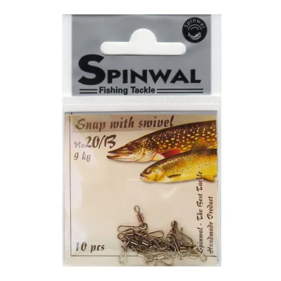 Agrafka z krętlikiem Spinwal rozmiar 20/B 9kg 10 sztuk