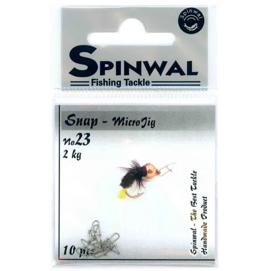 Agrafka wędkarska Spinwal Snap No.23 2kg 10 sztuk