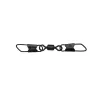 Krętlik wędkarski DAM Detek Double Link Swivel rozmiar 8 10 sztuk-79409