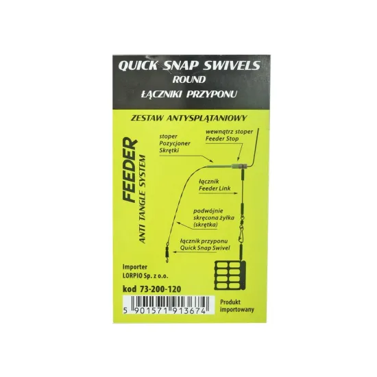 Łącznik przyponu Quick S.S. Round Lorpio rozmiar 20-79981