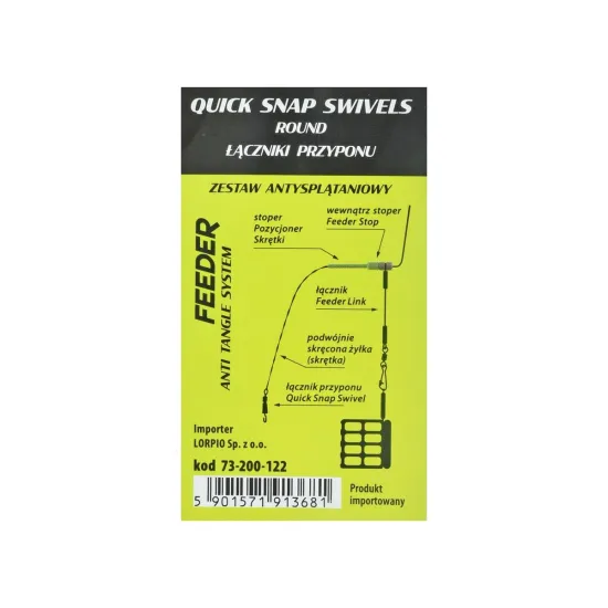 Łącznik przyponu Quick S.S. Round Lorpio rozmiar 22-79984