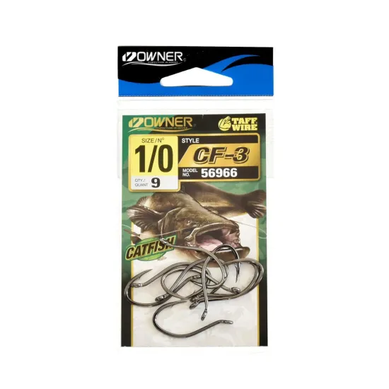 Haczyki sumowe Owner CF-3 Catfish rozmiar 1/0 9 sztuk