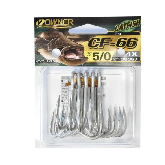 Kotwica trójramienna Owner CF66 Catfish rozmiar "5/0" opakowanie 5 sztuk