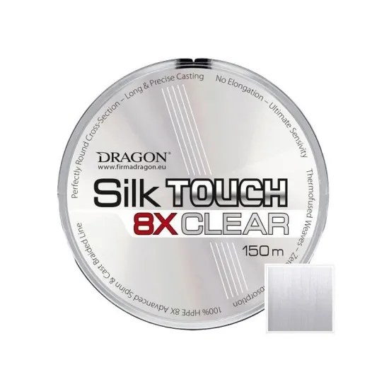 Plecionka spinningowa Dragon Silktouch 8X Clear 0.18mm 150m