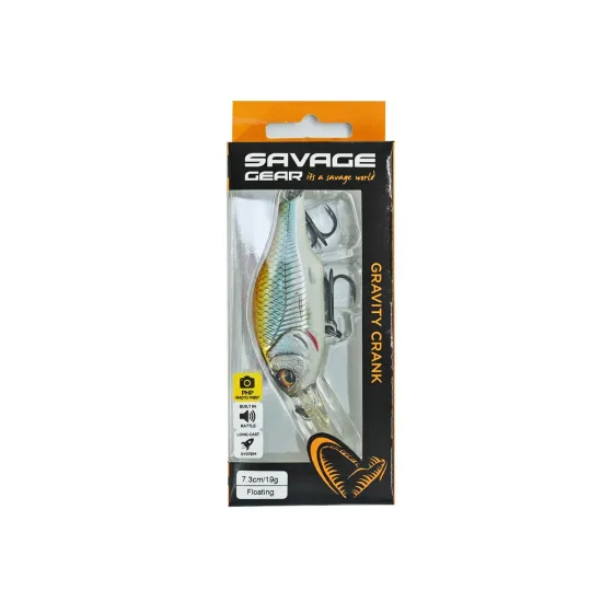 Wobler Gravity Crank MR 7.3cm 19g floating roach Savage Gear-80925