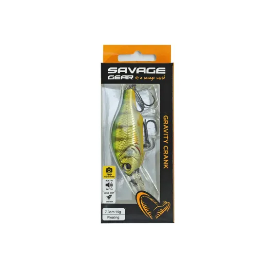 Wobler Gravity Crank MR 7.3cm 19g floating perc Savage Gear-80931
