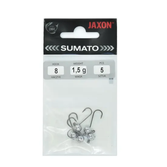 Główka jigowa spinningowa Sumato Black Micro hak #8 1.5g 5szt