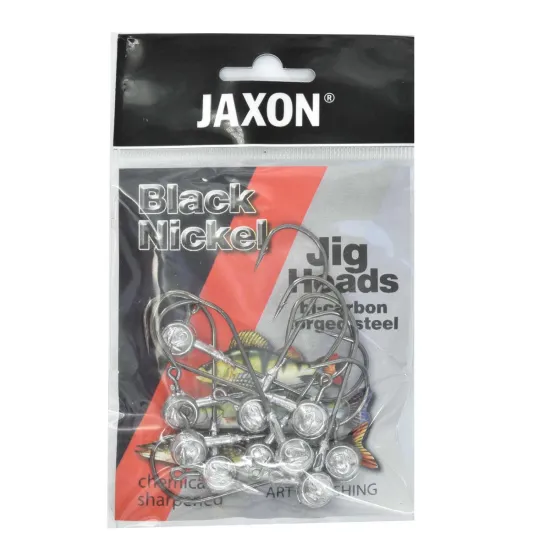 Główka jigowa spinningowa Jaxon Tanami Black Nickel #7/0 12g 10 sztuk