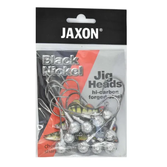 Główka jigowa spinningowa Jaxon Tanami Black Nickel #7/0 15g 10 sztuk