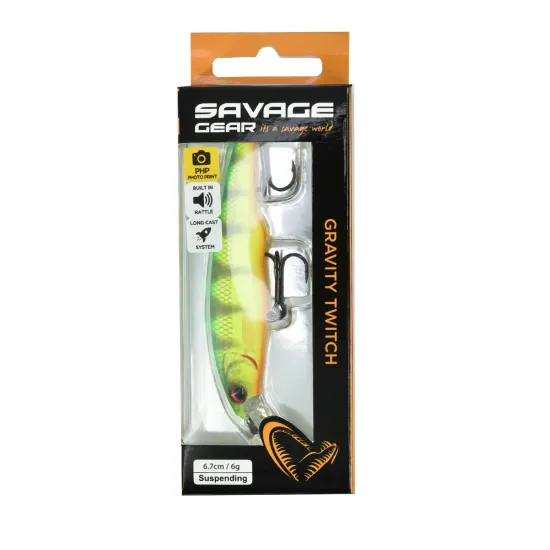 Wobler Gravity Twitch SR 6,7cm 6g suspending firetiger Savage Gear-81799