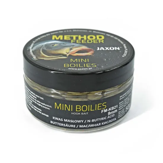 Kulki proteinowe Mini Method Feeder Jaxon 9mm 50g kwas masłowy