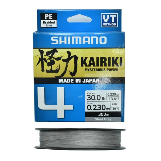 Plecionka spinningowa Kairiki 4 Steel Gray 0.230mm 300m