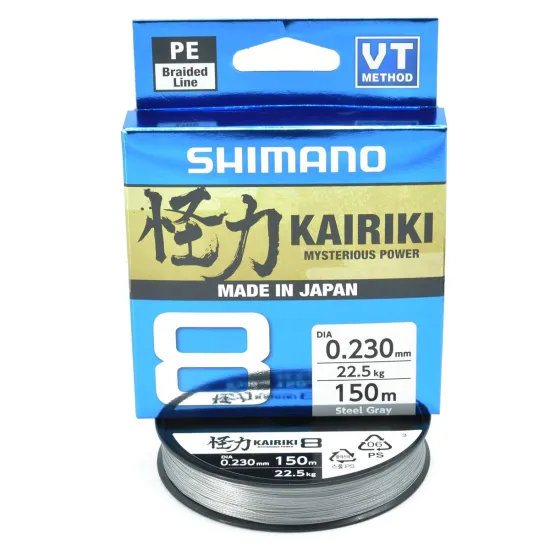 Plecionka spinningowa Kairiki 8 Steel Gray 0.230mm 150m