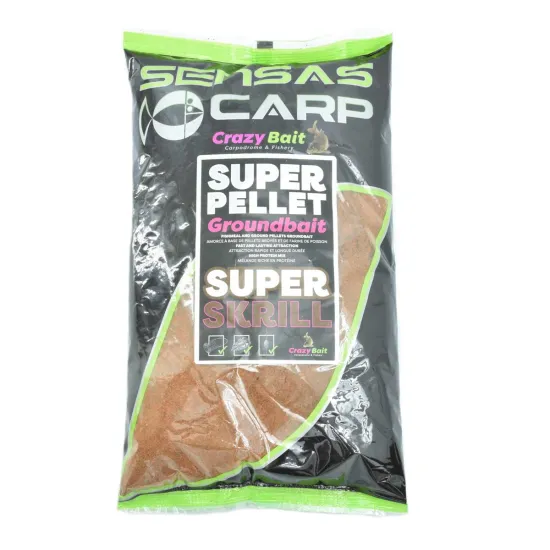 Zanęta Crazy Bait Groundb.Super Krill 1kg Sensas