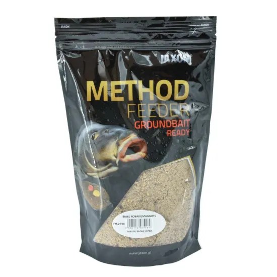 Zanęta wędkarska Method Feeder Ready białe robaki Jaxon 750g