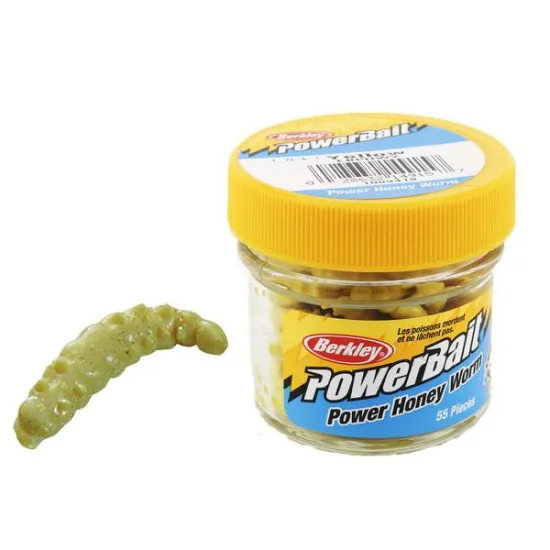 Przynęta Berkley Powerbait Honey Worms yellow scales