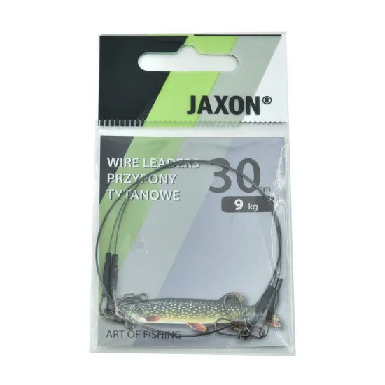 Przypon spinningowy tytanowy Jaxon 30cm 9kg 2 sztuki