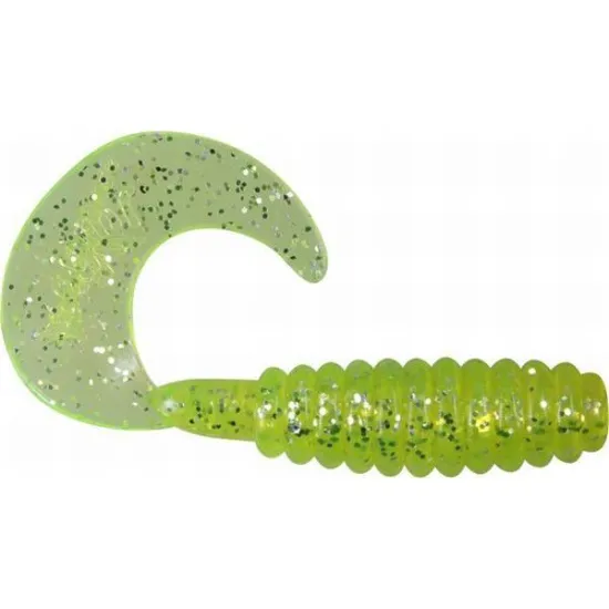 Twister Jumper 3.5cm chartreuse silver glitter
