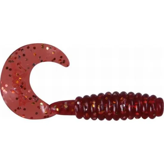 Twister Jumper 5cm red silver glitter