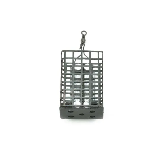Koszyk zanętowy metalowy prostokątny z dnem 25x32x44 60g 1 sztuka