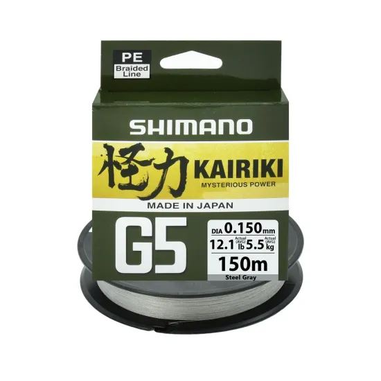 Plecionka spinningowa Kairiki G5 steel gray 0.15mm 150m