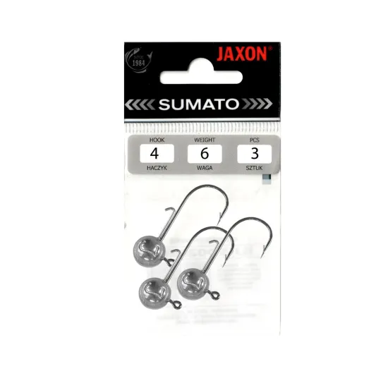 Główka jigowa spinningowa Sumato Black Slim Micro #4 6,0g 3 sztuki