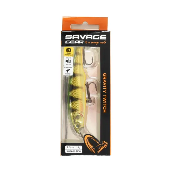 Wobler Gravity Twitch SR 9,5cm 15g suspending perch Savege Gear