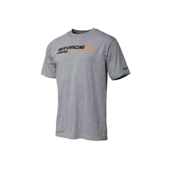 Koszulka T-Shirt Signature logo grey melange rozmiar XXL Savage Gear