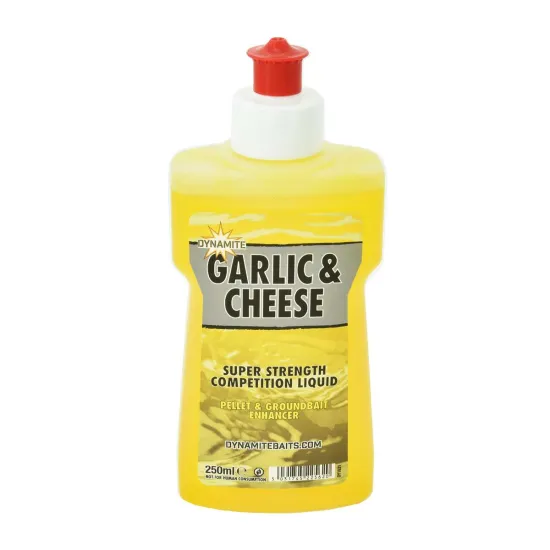 Atraktor spinningowy XL Liquid Garlic & Cheese Dynamite Baits 250ml