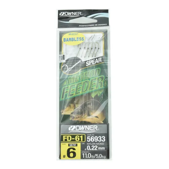 Haczyki z przyponem Owner FD61 rozmiar 06