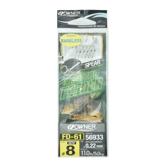 Haczyki z przyponem Owner FD61 rozmiar 08