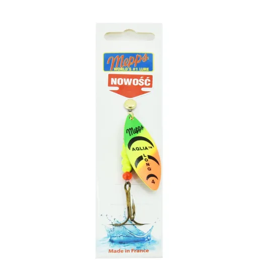 Błystka obrotowa Mepps Aglia Long fluo tiger 4 17g