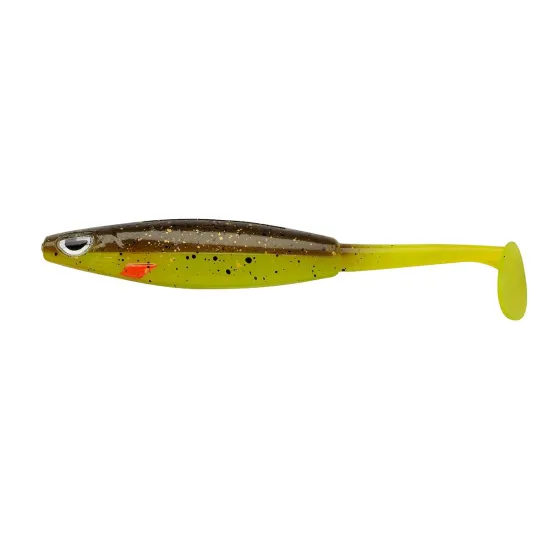 Przynęta ripper Sick Vibe Berkley 12cm brown chartreuse