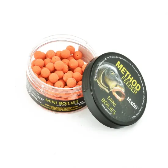 Kulki proteinowe Mini Method Feeder Jaxon 9mm 50g pomarańcza / czekolada