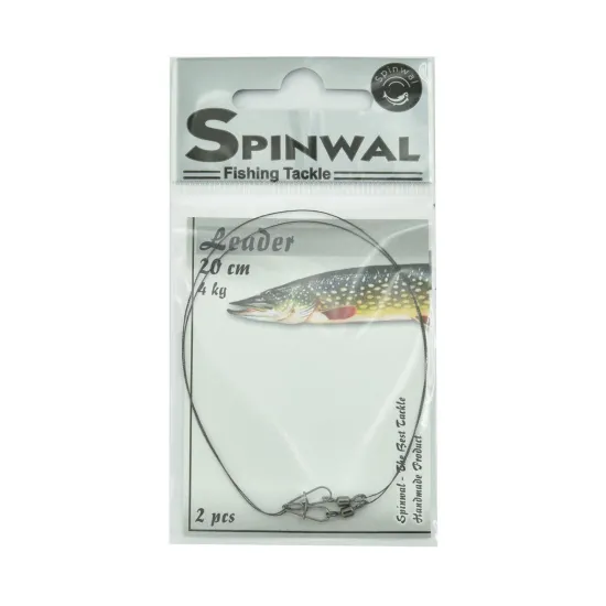 Przypon spinningowy wolframowy Spinwal 20 cm 4 kg 2 sztuki