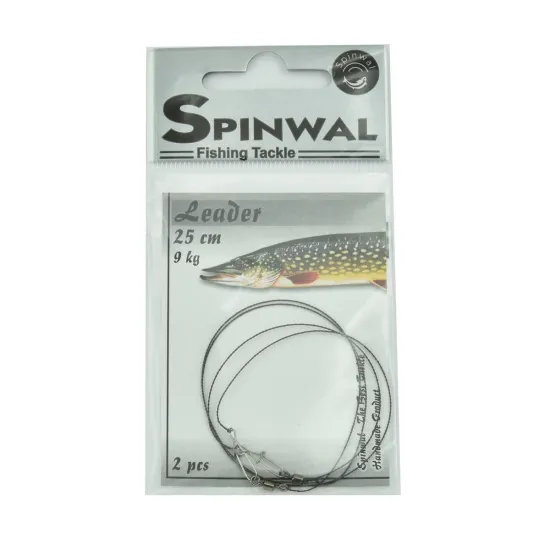 Przypon spinningowy wolframowy Spinwal 25 cm 9 kg 2 sztuki