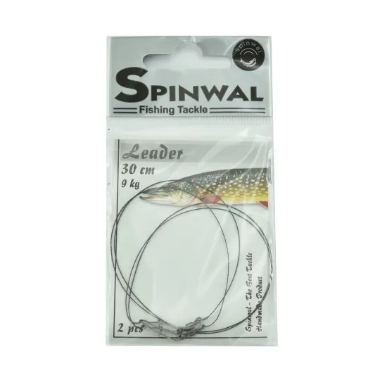Przypon spinningowy wolframowy Spinwal 30 cm 9 kg 2 sztuki