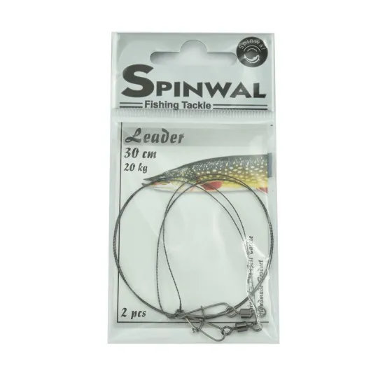 Przypon spinningowy wolframowy Spinwal 30 cm 20 kg 2 sztuki