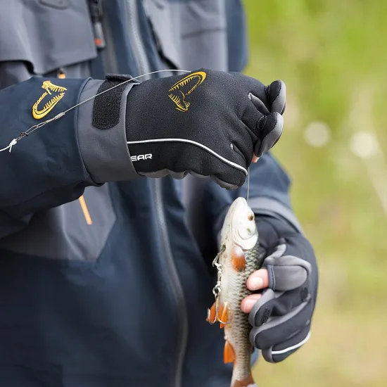 Rękawice wędkarskie Softshell Winter rozmiar L Savage Gear-87839