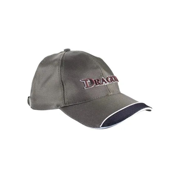 Czapka z daszkiem Dragon baseball PU khaki ciemna
