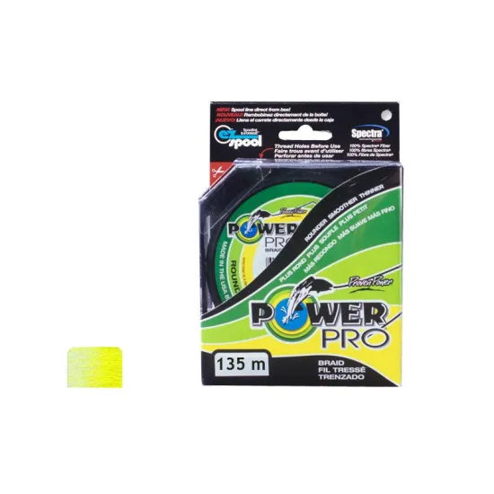 Plecionka spinningowa Power Pro Hi-Vis Yellow 0,28mm 135m