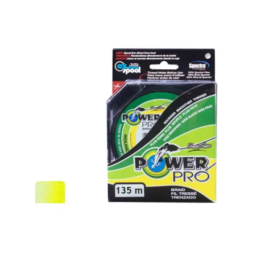 Plecionka spinningowa Power Pro Hi-Vis Yellow 0,08mm 135m