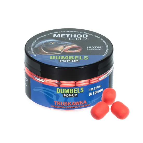 Dumbels Pop-Up Method Feeder 8/10mm30g truskawka