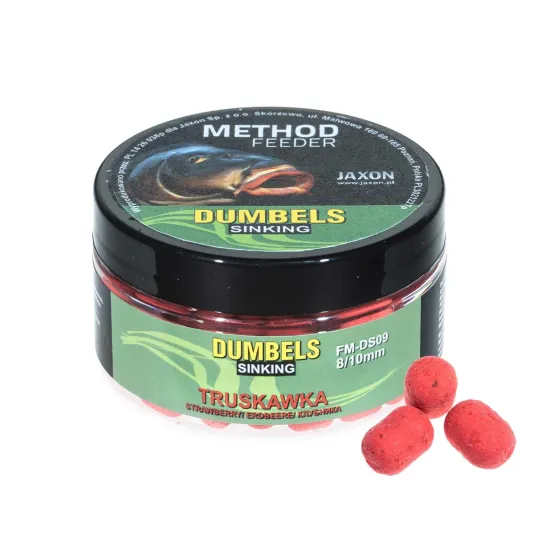 Dumbels sinking Method Feeder 8/10mm 50g truskawka