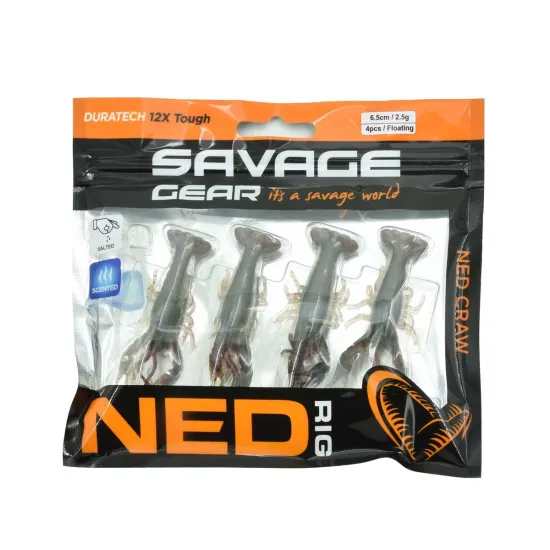 Przynęta Savage Gear Ned Craw F 6.5cm 2.5g 4 sztuki green pumpkin-89862